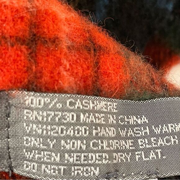 Plaid cashmere scarf  - Picture 3 of 7